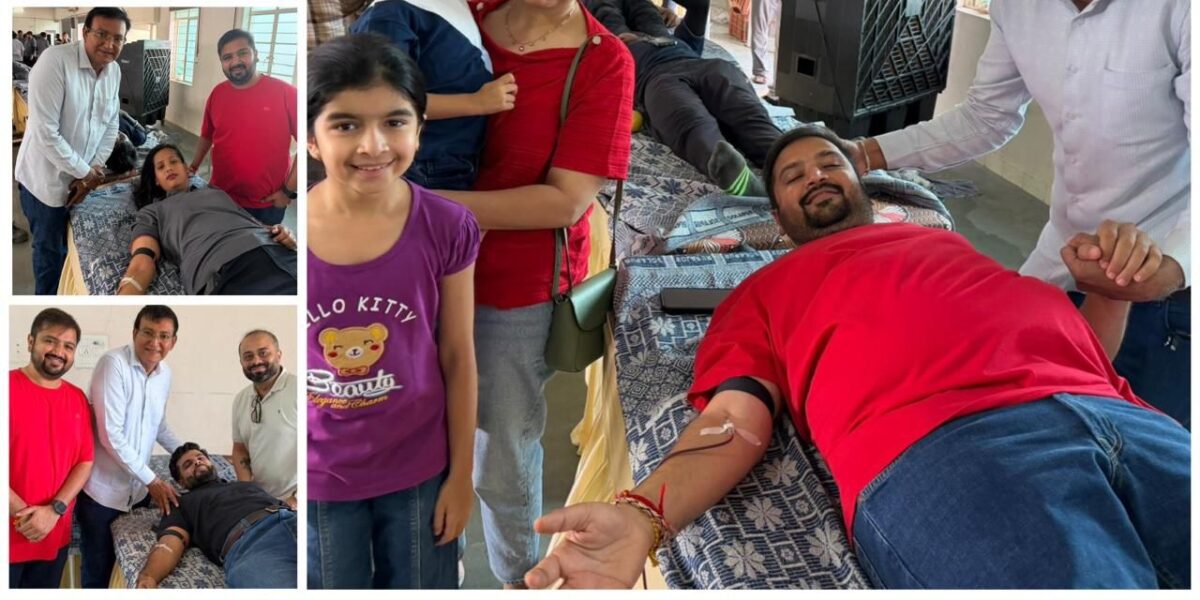 જન્મદિવસની અનોખી ઉજવણી: મેટોડામાં અક્ષયભાઈ ધામીના જન્મદિને રક્તદાન કેમ્પ યોજાયો, 140 બોટલ રકત એકત્રિત