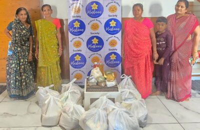 મુસ્કાન વેલફેર સોસાયટી દ્વારા 19 અસહાય માતાઓ ને રાશન કીટ સહાય