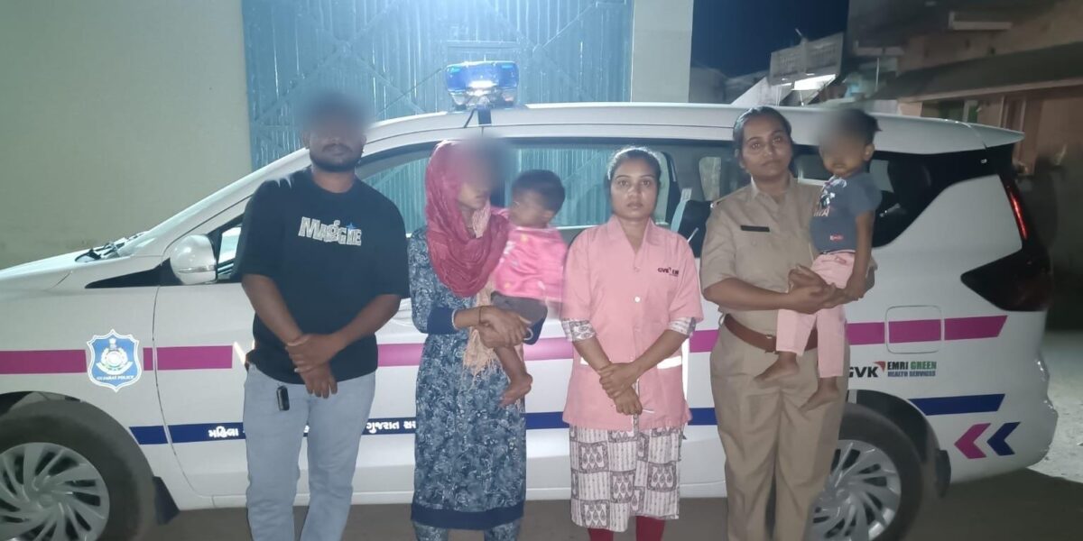 ઘરેથી નીકળી ગયેલી મહિલાનું પતિ સાથે મિલન કરાવતી અભયમ ટીમ મોરબી