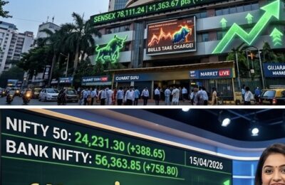શેરબજારમાં બુલ રન: સેન્સેક્સમાં 1260 પોઈન્ટનો ઉછાળો, નિફ્ટી 24,200ને પાર