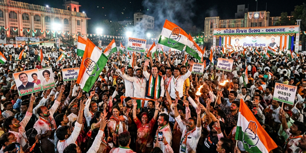 ભાજપના અભેદ્ય ગઢ ખાડિયા વોર્ડમાં BJP ની કારમી હાર,કોંગ્રેસની ભવ્ય જીત