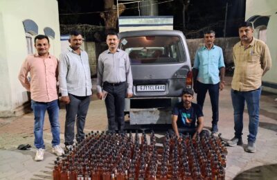 જૂનાગઢ: ઇકો કારમાં ‘ચોરખાનું’ બનાવી ગોવાથી દારૂની હેરાફેરી કરતો બુટલેગર ઝડપાયો, ક્રાઇમ બ્રાન્ચે ૪.૩૧ લાખનો મુદ્દામાલ કબજે કર્યો