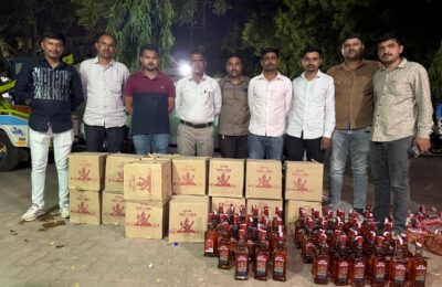 મોરબી પોલીસનો સપાટો: ઉંચી માંડલ ગામ પાસે ફિલ્મી ઢબે પીછો કરી વિદેશી દારૂ ભરેલી અર્ટિગા કાર ઝડપી પાડી