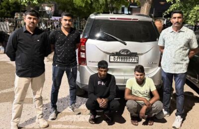 સુરેન્દ્રનગર LCBની મોટી સફળતા: ગણતરીના કલાકોમાં બકરા ચોરીનો વણઉકેલાયેલો ગુનો ઉકેલાયો, XUV 500 ગાડી સાથે બે આરોપીઓ ઝડપાયા