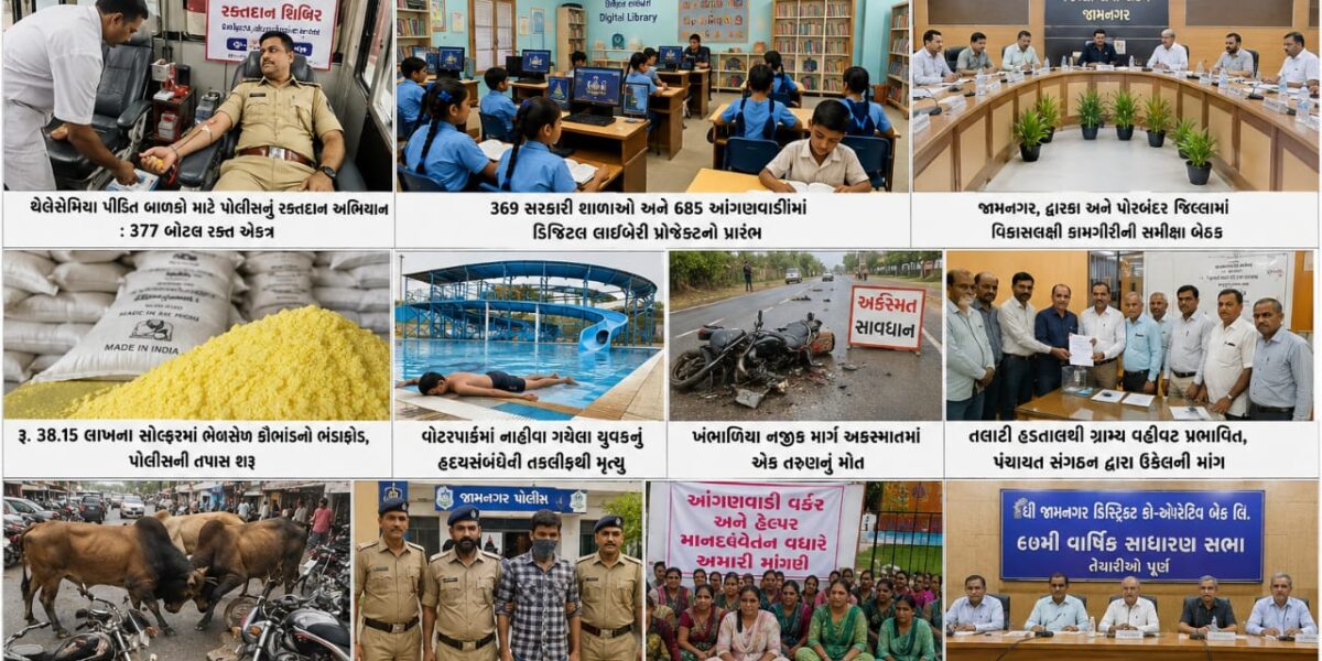 દેવભૂમિ દ્વારકા–જામનગર : સેવા, વિકાસ અને કાયદો-વ્યવસ્થા વચ્ચે પડકારોની પરીક્ષા