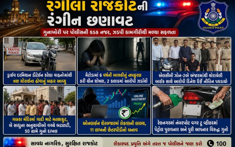 સૌરાષ્ટ્ર-ગુજરાતની નવાજૂની શનિ-રવિની મુખ્ય ઘટનાઓ નુ ટુકુ ને ટચ વાંચો ફટાફટ