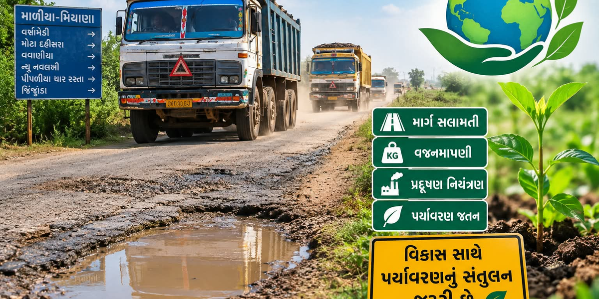 માળીયા-મિયાણામાં ભારે વાહનો સામે નહીં, બેદરકારી સામે સવાલ!