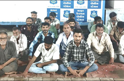 Shapar Veraval gambling raid